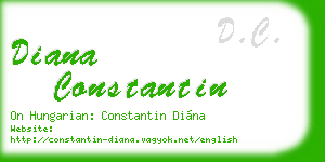 diana constantin business card